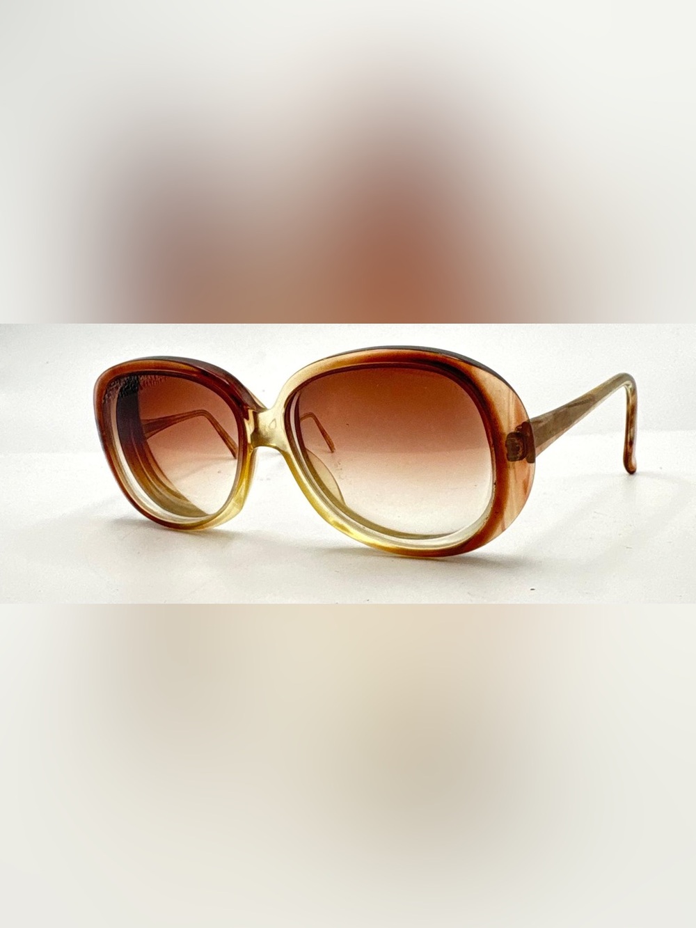 Vintage Rodenstock Brown Translucent Oval Sunglasses Frames Only - Picture 2 of 8